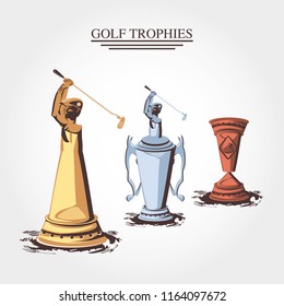 set trophies golf tournament
