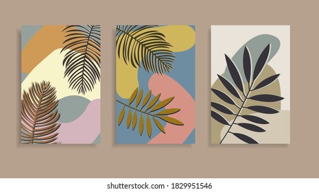 Set of tropical leaves. Tropic minimal cover templates.