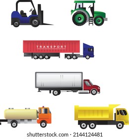 LKW-Satz Vektorgrafik