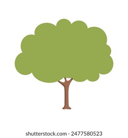 set of trunked vector tree day trees set