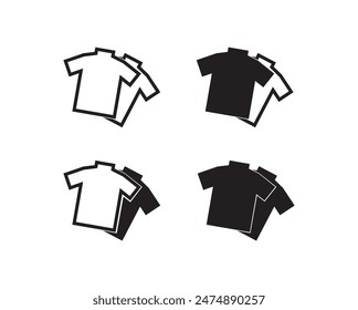 a set of t-shirt icon, logo elements of clothing design