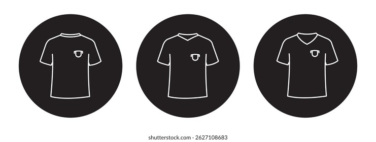 Set of t-shirt icons. Shirt, t-shirt, apparel store. T-shirt design template. Vector illustration. EPS 10