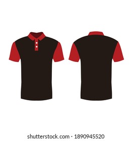set of tshirt mockup front and back vetor design