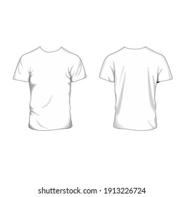 Set Of Tshirt Mockup Vector Design