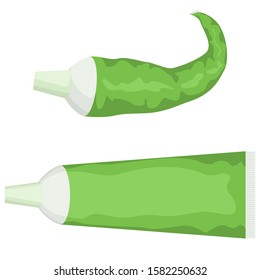 Set of tubes for cream, lotion, toothpaste