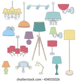 Set of tubes. Vector illustration. Isolated objects.