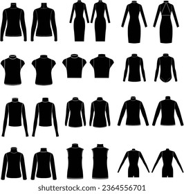 Juego de cucarachas Silhouette. Silueta de vector de sudadera