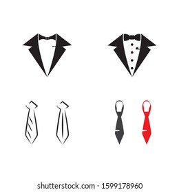 Set Tuxedo Logo Template vector symbol nature