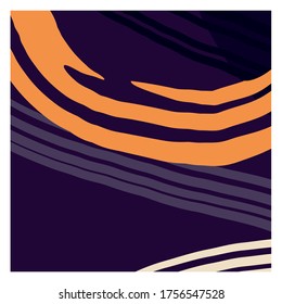 A set of twelve abstract isolated backgrounds. Hand-drawn brush strokes and scribble objects. Modern fashion vector illustration. Soft purple sand tones. Stock vector illustration. Copy space