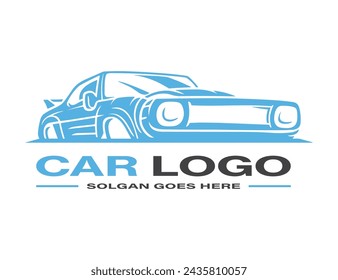 set of twelve car icons. Automotive Car Care Logo Template.