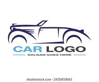 set of twelve car icons. Automotive Car Care Logo Template.