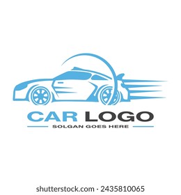 set of twelve car icons. Automotive Car Care Logo Template.