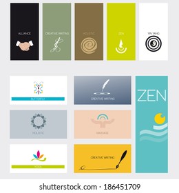Set of twelve cards