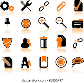 Set of twenty computer's icons