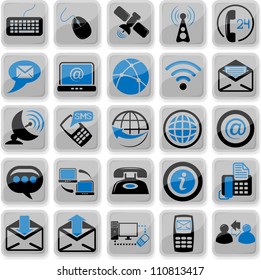 Set of twenty five communication icons