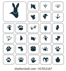 Set of twenty seven animal icons