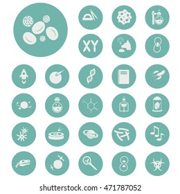 Set of twenty seven education and science icons