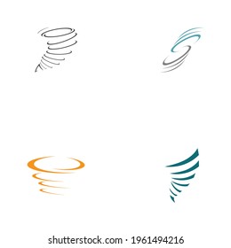 conjunto de plantillas de diseño de ilustración vectorial de símbolo de logotipo de twister