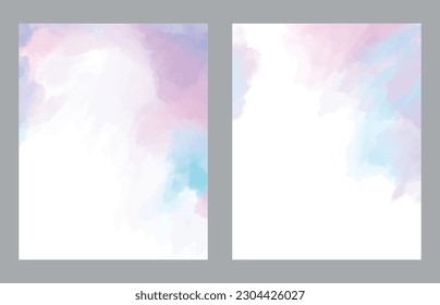 A set of two abstract background of minimalism. Hand-painted illustrations, with a geometric art pattern for art wall, wallpaper, murals, carpet, hang a picture
