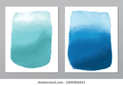 A set of two abstract background of minimalism. Hand-painted illustrations, with a geometric art pattern for art wall, wallpaper, murals, carpet, hang