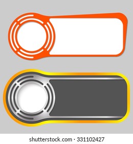 Set of two abstract buttons for your text