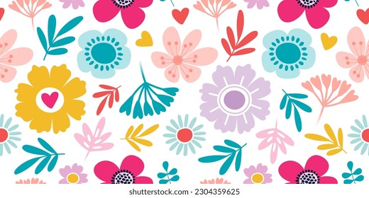 Set of two abstract simple seamless pattern with flowers on dark background. The two Texture Module are different, but have 100% compatible seamless Frames.