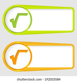 set of two boxes for entering text with radix sign