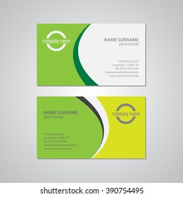 set of two business cards - Canada and USA standard, 3,5 x 2 in, 88,9 x 50,8 mm