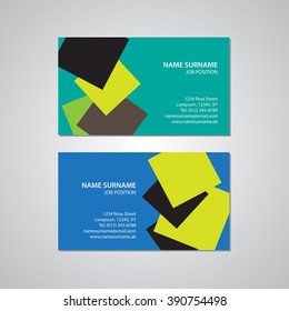 set of two business cards, Canada and USA standard - 3,5 x 2 in, 88,9 x 50,8 mm