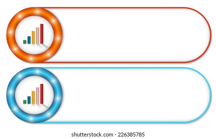 set of two buttons with diagram