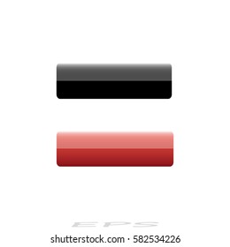 set of two buttons for website, vector illustration