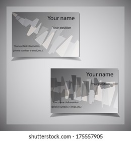 set of two cards to identify you.
