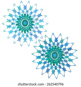 Set of two circular patterns