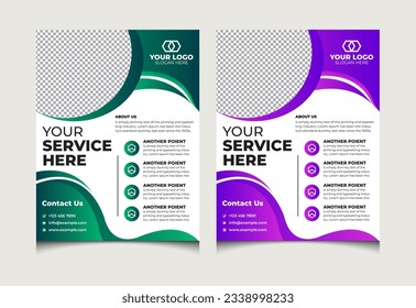 Set two color of modern creative minimalist corporate business flyer design vector template, Flyer Design Sale Create Eye-Catching Flyers Today, Exclusive Flyer Design sale