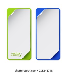 Set of two colorful banners. Vector illustration