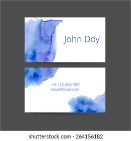 Set of two creative business card 