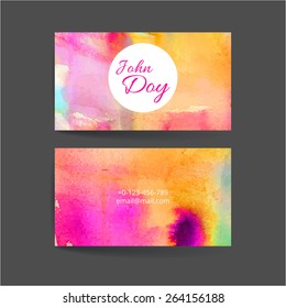 Set of two creative business card 