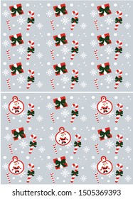 a set of two greeting Christmas cards