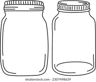 Mason Jar Outline Images – Browse 4,864 Stock Photos, Vectors, and Video