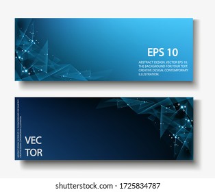 A set of two illustrations. Abstract gradient background made of glass fragments. Design for decoration.
Stock vector.
