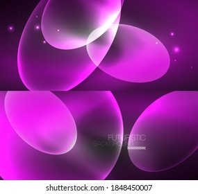 Set of two minimal geometric abstract backgrounds. Vector illustration for covers, banners, flyers and posters and other designs