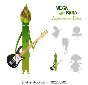 Set  of two monsters with horns. Neutral, negative or positive editable character. Suitable for animation, video and games. You can change color, position of body parts, dress and size.
