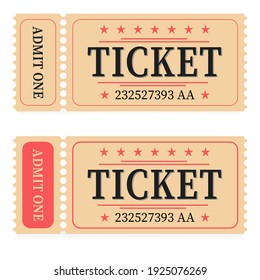 Set of two multipurpose tickets. 