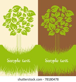 Set of two Nature backgrounds