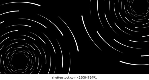 Conjunto de duas espirais hipnóticas radiais, sobre fundo transparente	