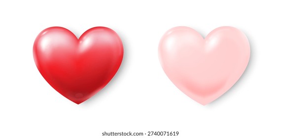 Un conjunto dos corazones