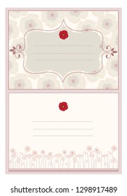 Set of two Remembrance day cards