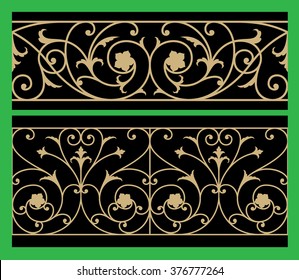 Set of Two Seamless Borders