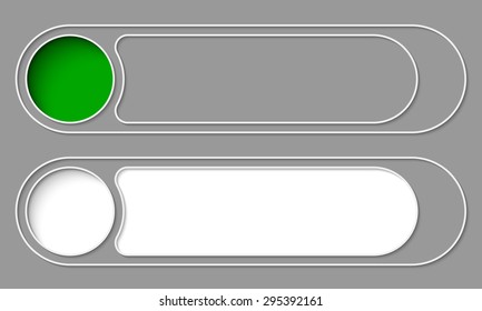 Set of two simple buttons for your text