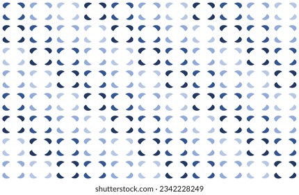 set of two tone blue block, retro blue and white Diagonal repeat seamless pattern design for fabric printing or vintage wallpaper